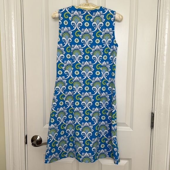 J. McLaughlin Catalina Cloth Dress, Blue & Green, XS - Picture 6 of 8